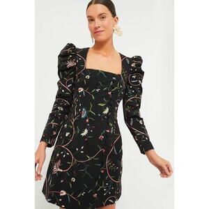 TUCKERNUCK Black Embroidered Calla Dress Size XS NWT Retail $398 Tuckernuck